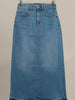 Light Wash Denim Maxi Skirt