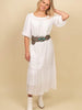 Off Shoulder Peasant Dress