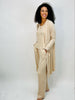 Cashmere Soft Ribbed Long Cardigan