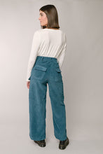 Corduroy Wide Leg Cargo Pants