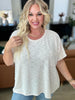 Let Light be Light Drop Shoulder Oversized Tee in Sand Beige