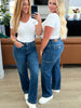 Leila High Rise Cargo Straight Jeans