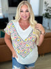 To Rock a Rhyme Color Block Top in Pink Floral