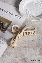 Matte Large Ribbon Bow Claw Hair Clip