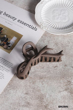 Matte Large Ribbon Bow Claw Hair Clip