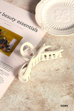 Matte Large Ribbon Bow Claw Hair Clip