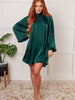 Isn't It Lovely Poly Satin Butterfly Sleeve Dress