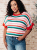 It's a Go Striped Knit Top