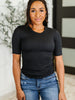Knit Pick Basic Tee in Black