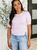 Knit Pick Basic Tee in Pink