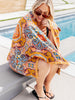 Luxury Beach Towel in Boho Medallions