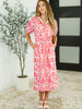 La Femme Hour Collared Button Down Dress