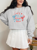 Land of the Free, Because of the Brave Graphic Sweatshirt