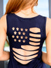 Land of the Free Tank in Navy