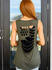 Land of the Free Tank in Olive