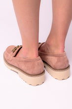 Literally Loafers in Blush Faux Suede