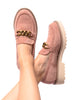 Literally Loafers in Blush Faux Suede