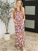 Live Your Best Life Floral Jumpsuit in Retro Floral
