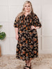 Look My Way Smocked Bodice Button Down Dress