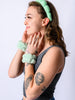Lost in the Moment Headband and Wristband Set in Green