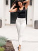 Maddie Mid Rise Braided Side Seam Relaxed Jeans