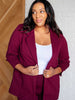 Magic 3/4 Blazer in Wine