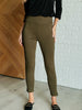 Magic Ankle Crop Skinny Pants in Olive