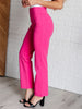 Magic Straight Pants in Hot Pink