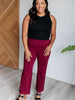 Magic Straight Pants in Wine