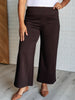 Magic Wide Leg Crop Pants in Chocolate