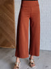 Magic Wide Leg Crop Pants in Rust