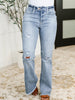 Marlena High Rise Shield Pocket Flare Jeans