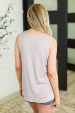 Mellow Muse Relaxed Knit Tank in Pearl Grey