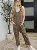 Mood Match Relaxed Spaghetti Strap Jumpsuit in Mocha