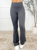 Motion Mastery Flared Yoga Pants in Titanium