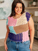 Patch Me Up Patchwork Knit Top