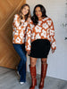 Patches of Flowers Floral Sweater