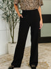 Peachy Keen Straight Leg Trousers in Black