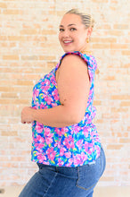 Petals on the Moon Flutter Sleeve Blouse in Royal Pink