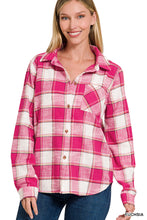 Plaid Cotton Light Shacket