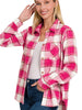 Plaid Cotton Light Shacket