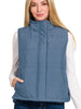 Dusty Blue Puffer Vest