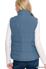 Dusty Blue Puffer Vest