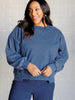 Quick Fix Mineral Wash Crew Neck Pullover in Psychic