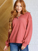 Quite the Impression Half Zip Pullover in Rust