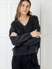 Rep Ready Mineral Wash French Terry Pullover in Black