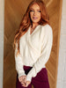 Requisite Request Surplice Crop Sweater