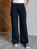 Resort Travel Wide Leg Crop Pant in  Navy