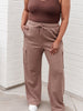 Run, Don't Walk Cargo Sweatpants in Smokey Brown