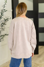 Safe and Secure Mineral Wash Pullover in Ash Mocha